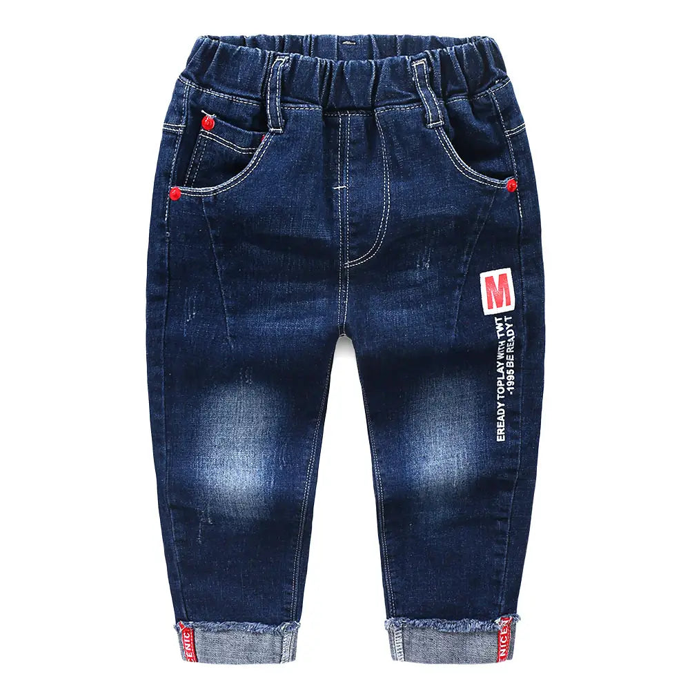 Fashion Jeans For Boys Children Korean Style Long Pants