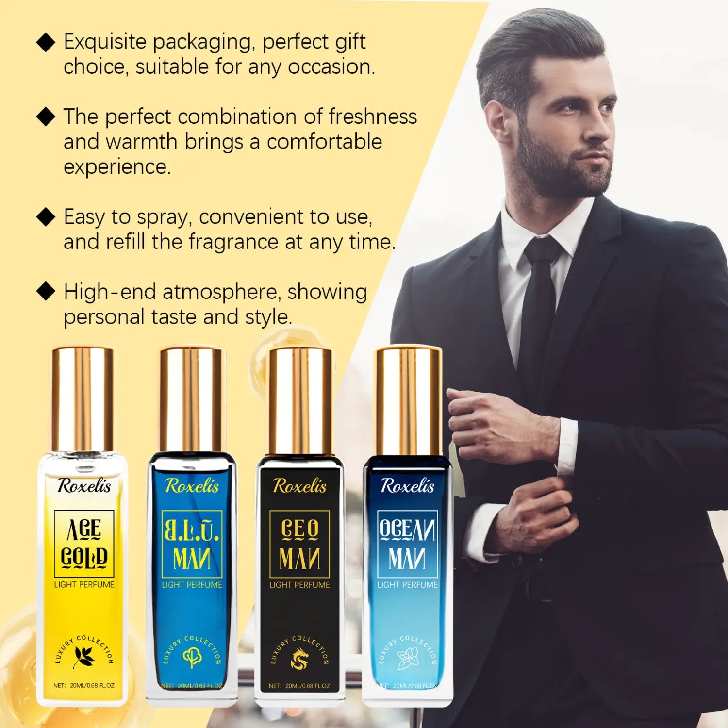 Eau De Toilette Suit Men’s Perfume Lasting Fragrance