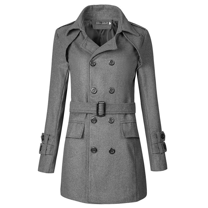 Autumn And Winter Foreign Trade New Men’s Woolen Trench Coat