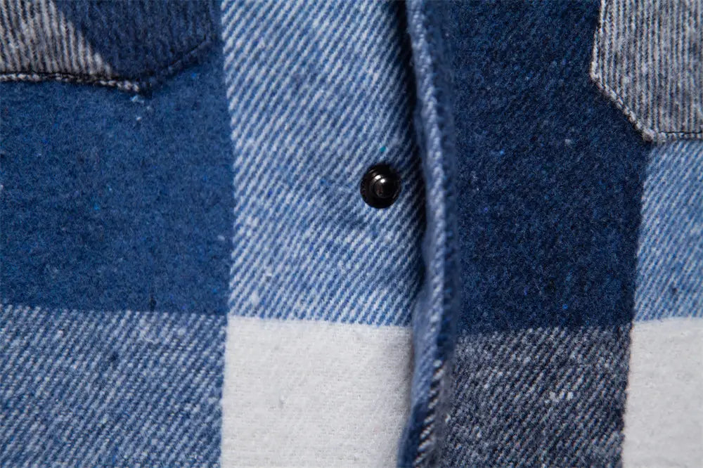 New Autumn And Winter Men’s Jacket Casual Plaid Coat