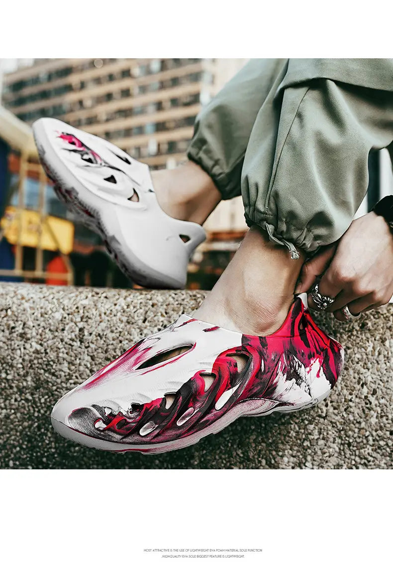 Camouflage Coconut Hole Shoes Men