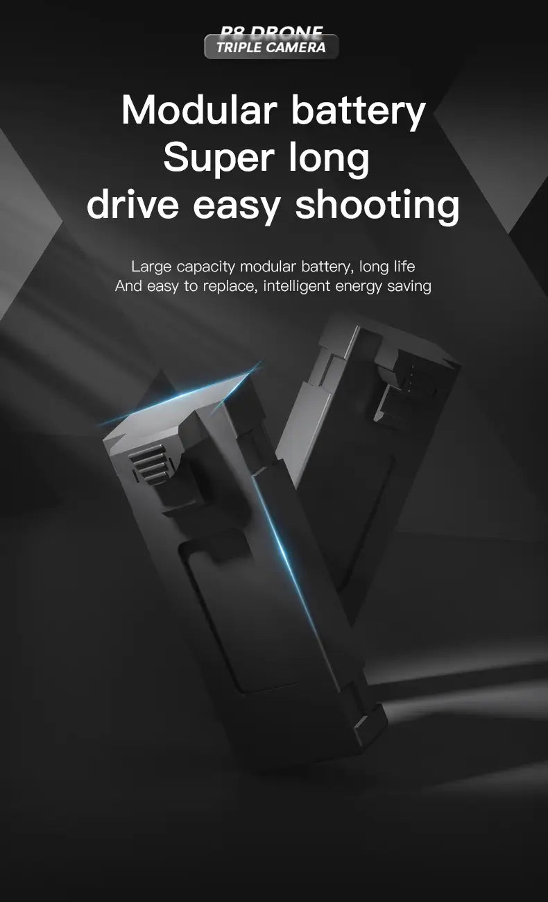 P8 Pro HD Aerial Photography Five Lens Obstacle Avoidance Drone Automatic Return GPS Quadcopter Remote Control Airplane