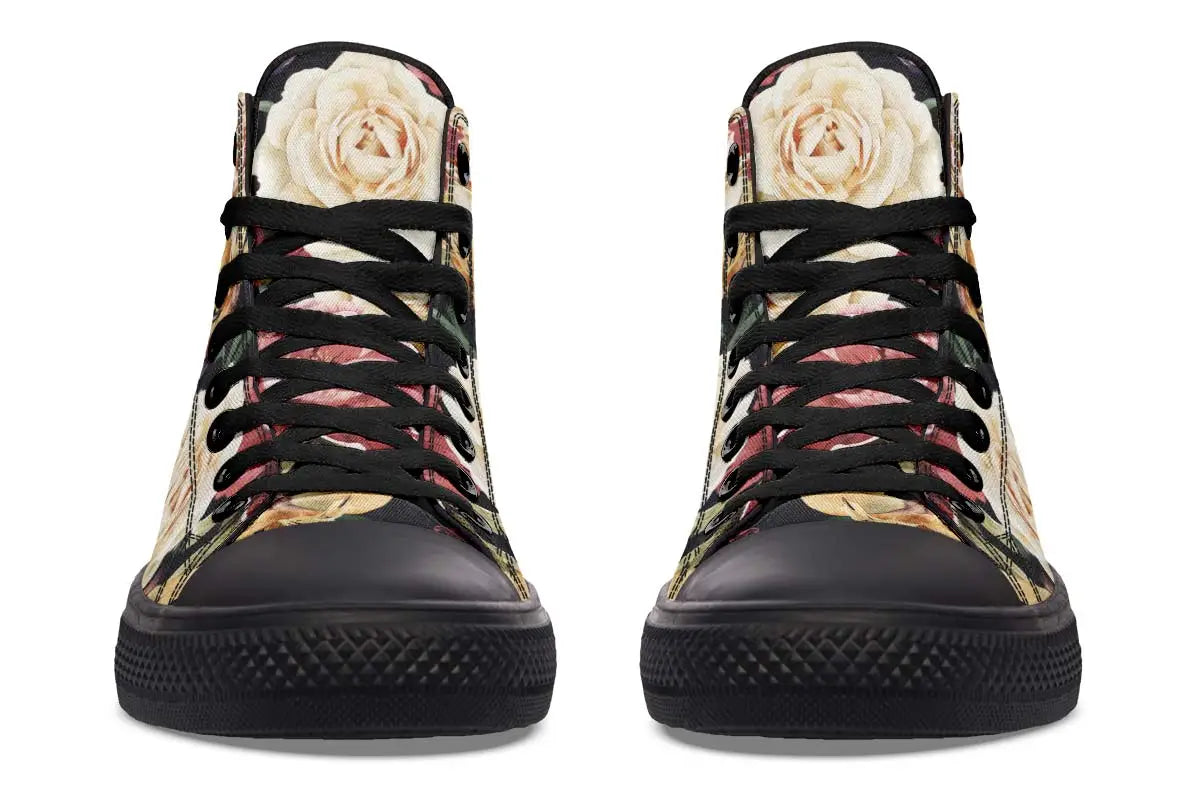 Printed Couple High-top Canvas Shoes