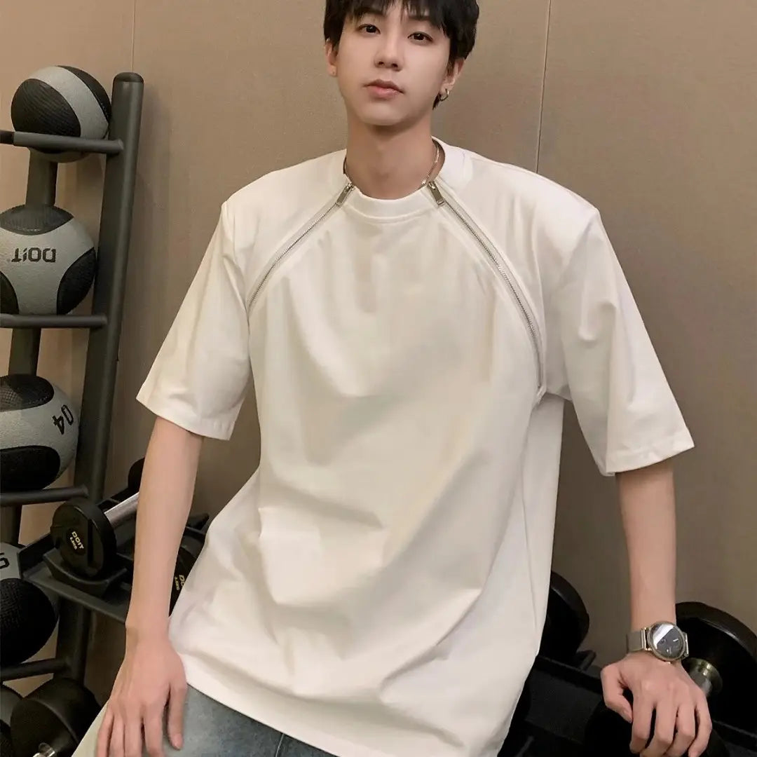 Men’s Casual All-match Round Neck T-shirt Top