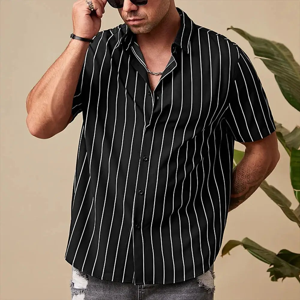 Men’s Vintage Summer Shirt Striped