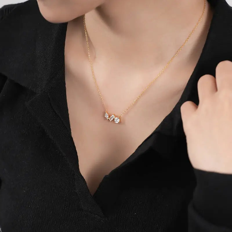 925 Silver Light Luxury Zircon Necklace Beyond Trends Hub