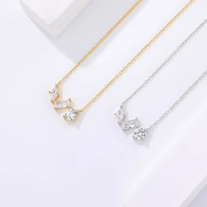 925 Silver Light Luxury Zircon Necklace Beyond Trends Hub