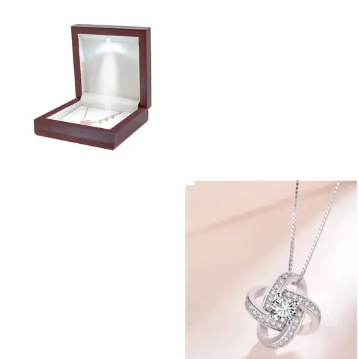 925 Sterling Silver Necklace For Women Forever Heart AAA Zircon Mosaic Necklaces & Pendants Gift Beyond Trends Hub