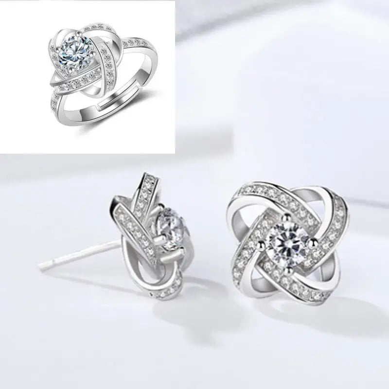 925 Sterling Silver Necklace For Women Forever Heart AAA Zircon Mosaic Necklaces & Pendants Gift Beyond Trends Hub
