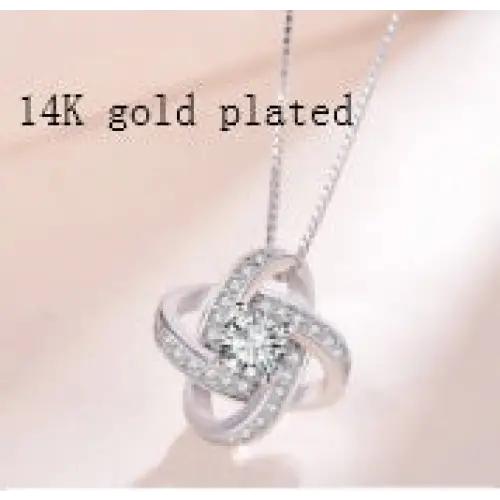 925 Sterling Silver Necklace For Women Forever Heart AAA Zircon Mosaic Necklaces & Pendants Gift Beyond Trends Hub