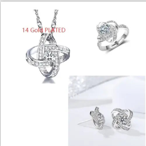 925 Sterling Silver Necklace For Women Forever Heart AAA Zircon Mosaic Necklaces & Pendants Gift Beyond Trends Hub