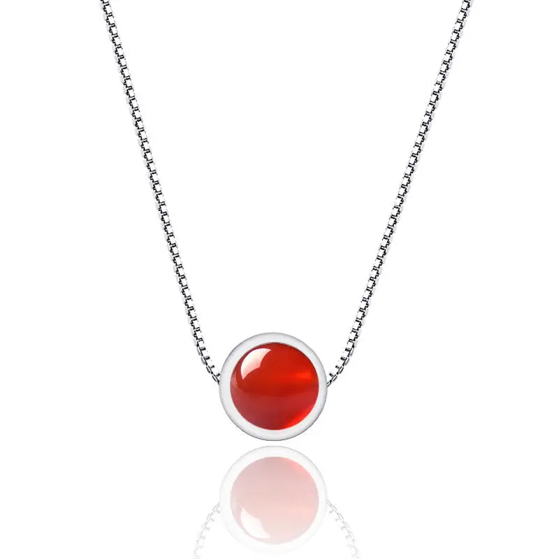 925 Sterling Silver Strawberry Quartz Necklace Beyond Trends Hub
