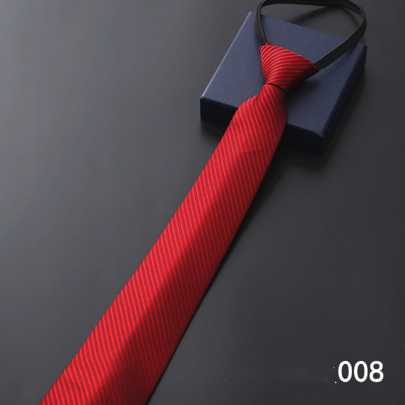 Men’s Business Formal Striped Zip Tie
