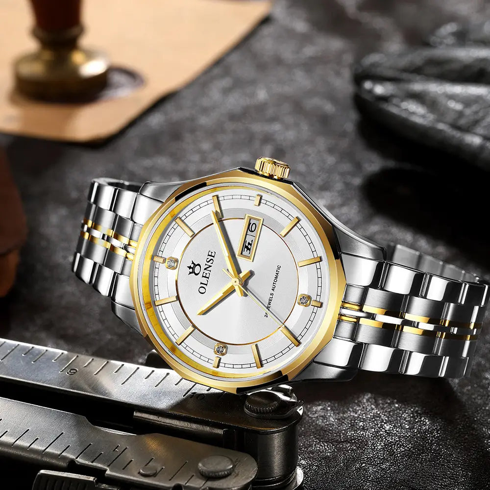 Men’s High-end Mechanical Watch Stainless Steel Waterproof