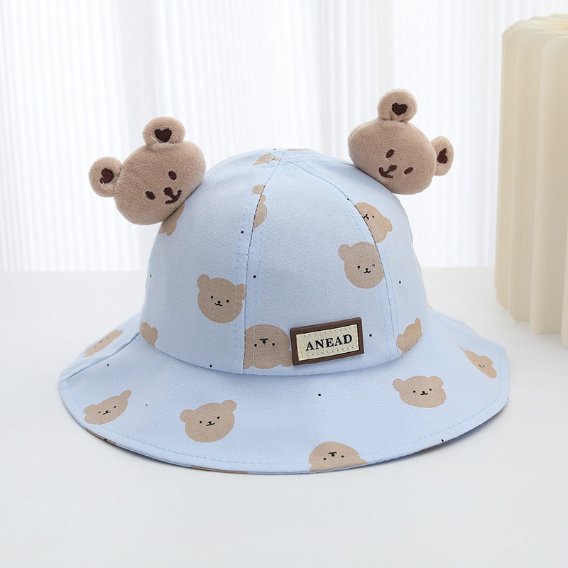 Bucket Hat Baby Spring And Autumn Thin Summer Child Sun-proof Sun Protection Sun Hat