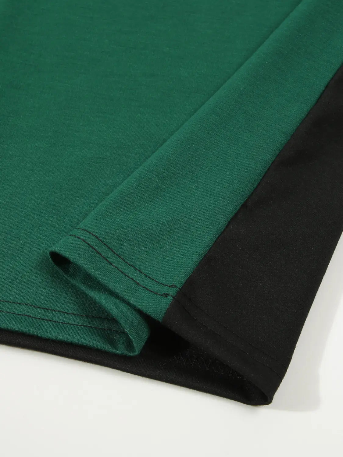 European And American Men’s Casual Polo Shirt Small Twill Fabric Stitching Lapel Buttons