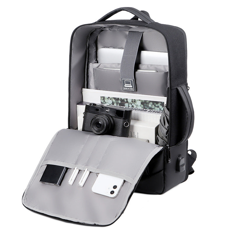 Multi-functional Black Breathable Laptop Backpack