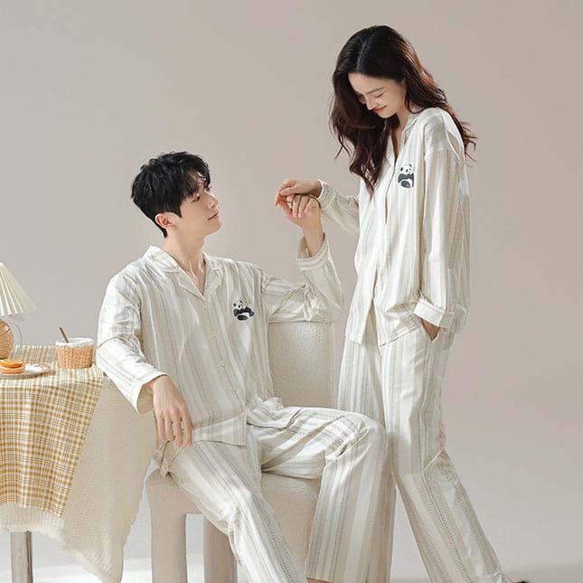 women’s spring and autumn men’s home suit set