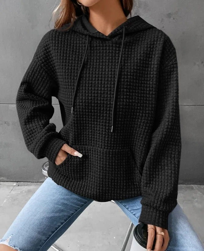 Women’s Loose Casual Solid Color Long-sleeved Sweater