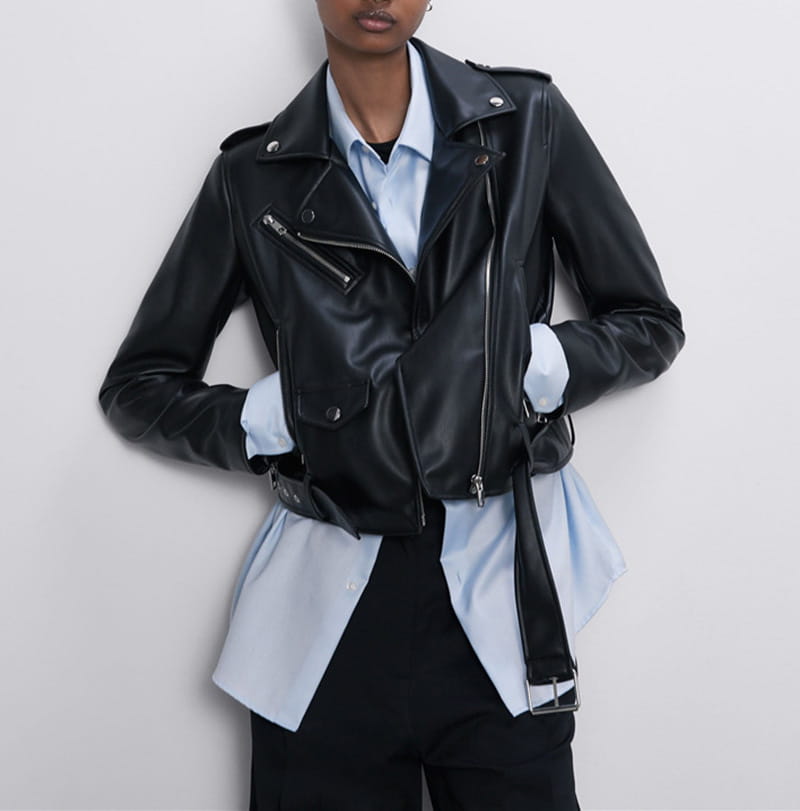 Women’s Motorcycle Leather Jackets Autumn New