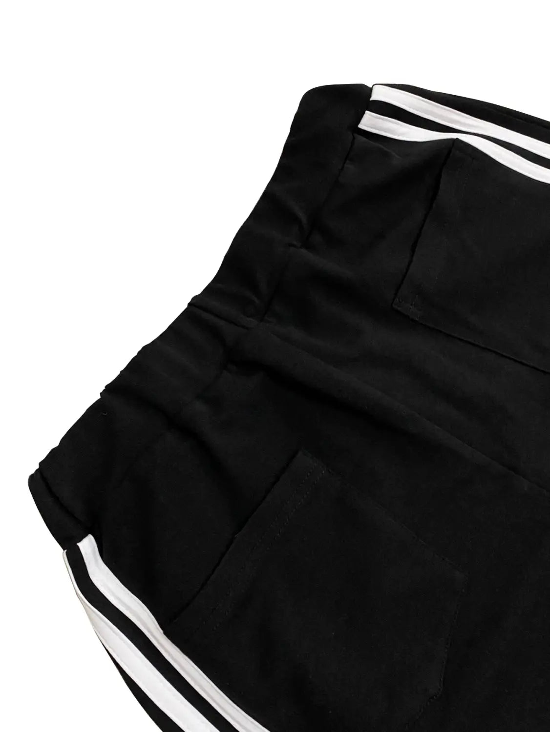 Women’s Fashion Denim Stitching Elastic Waist Trousers