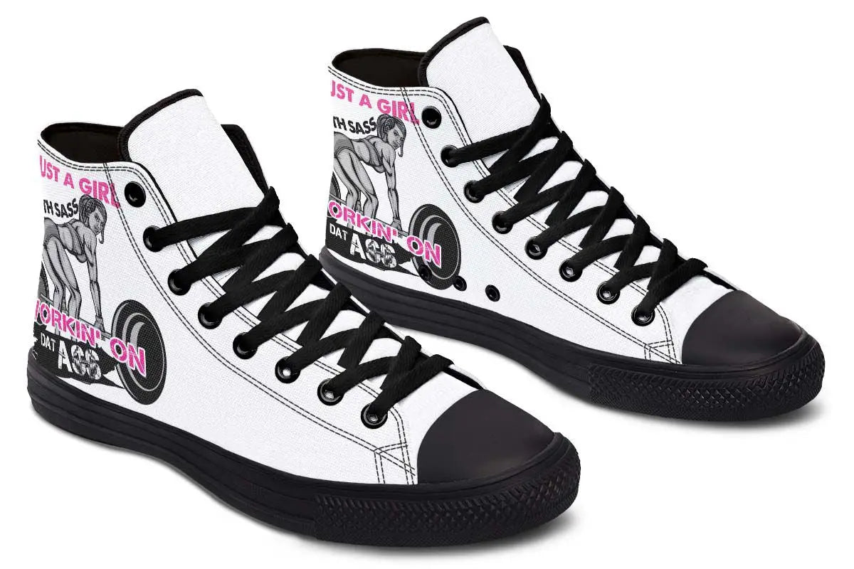 Printed Couple High Top Canvas Shoes