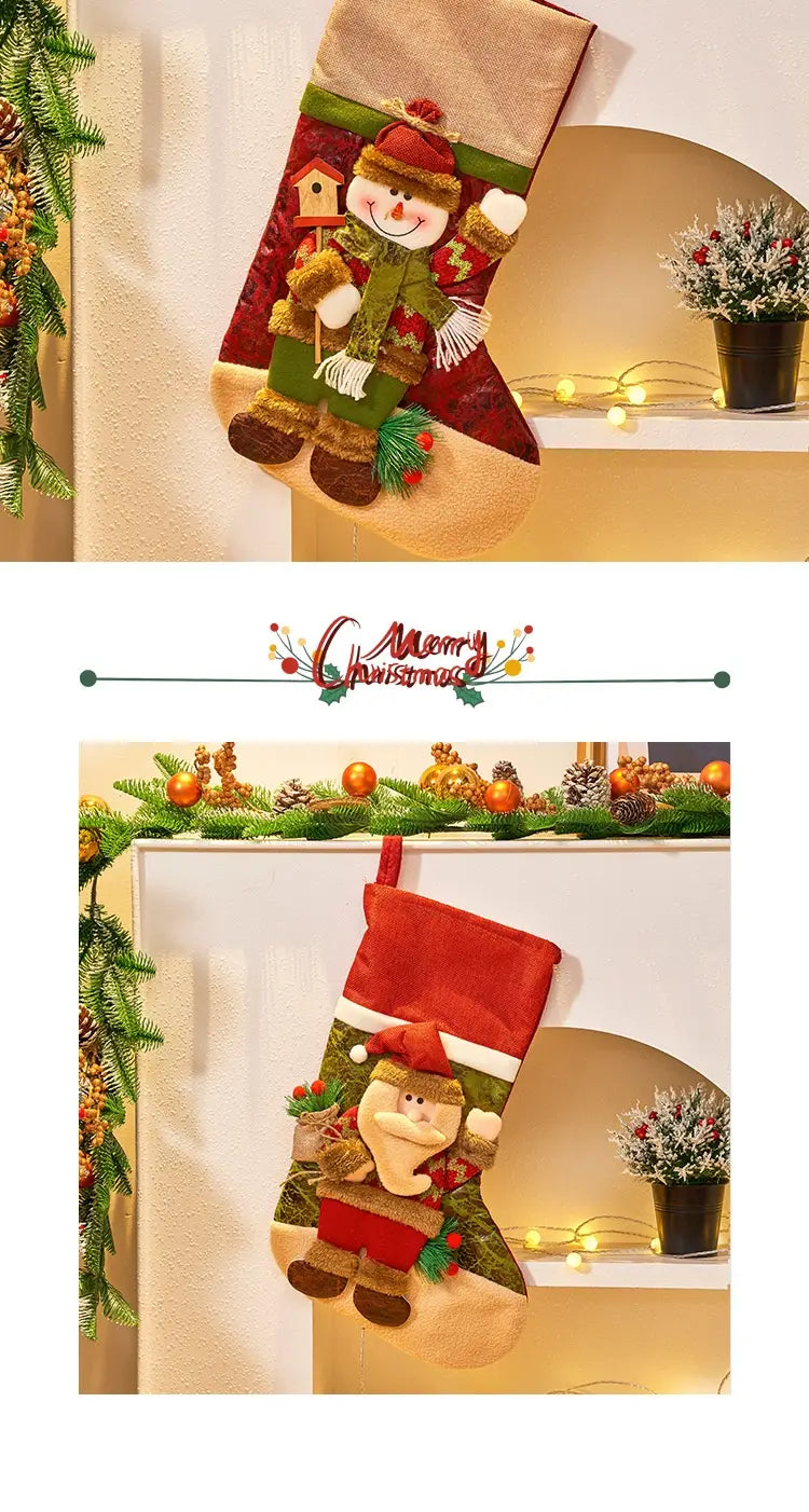 Christmas Decorations Large Cartoon Candy Bag