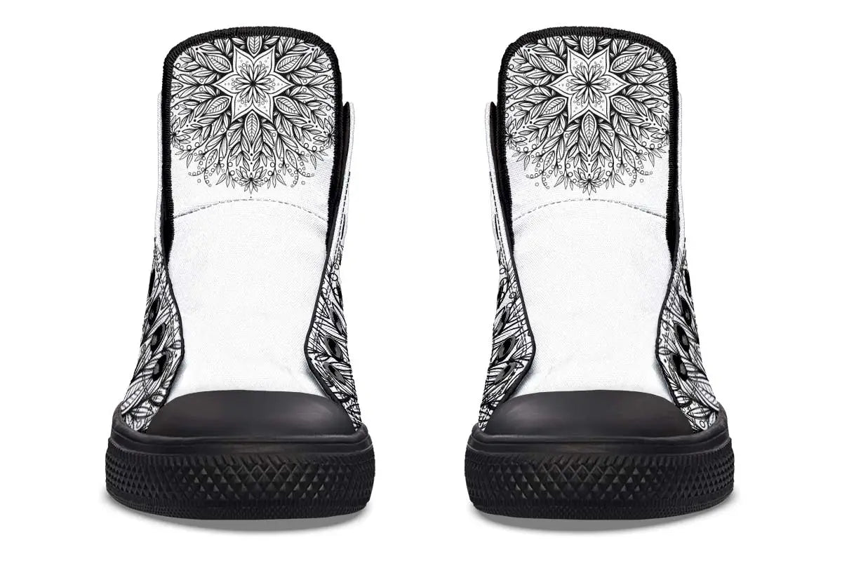 Printed Couple High-top Canvas Shoes