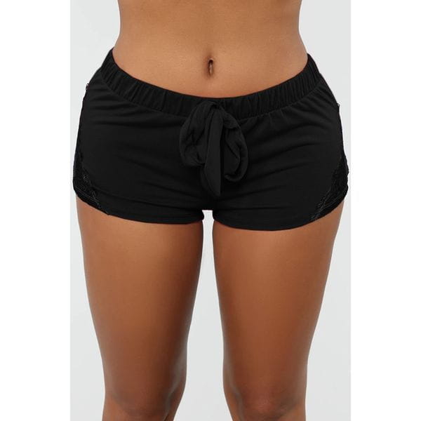 Women’s Fashion Lace Patchwork Sports Yoga Shorts