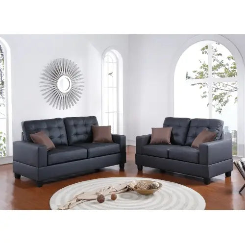 Living Room Furniture 2pc Sofa Set