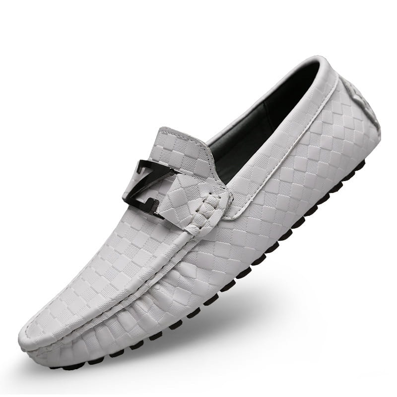Men’s Plus Size Casual Leather Shoes Pedal Peas