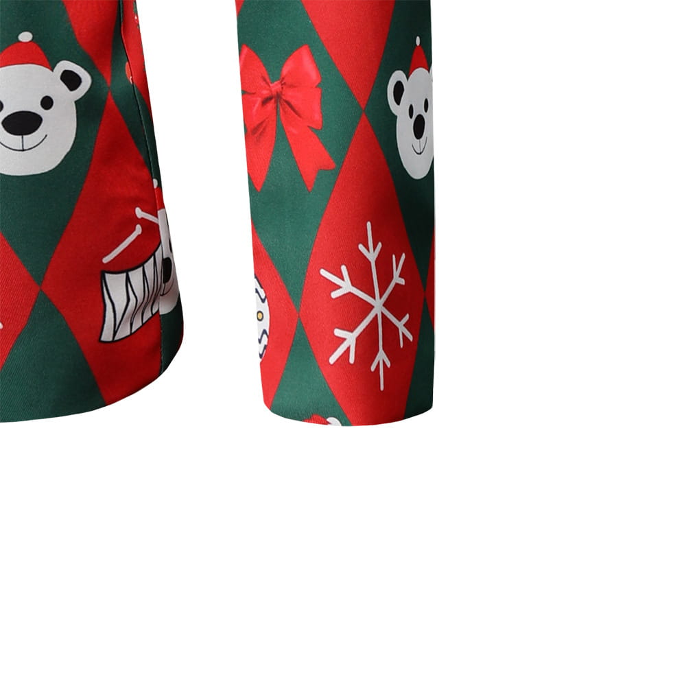 Christmas 3D Printed Suit For Men