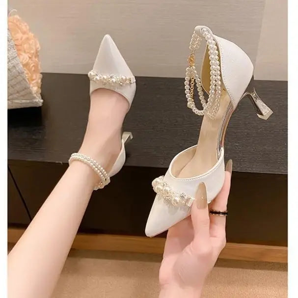 Fairy Style High Heels Women Stiletto Ankle-strap Buckle Pumps