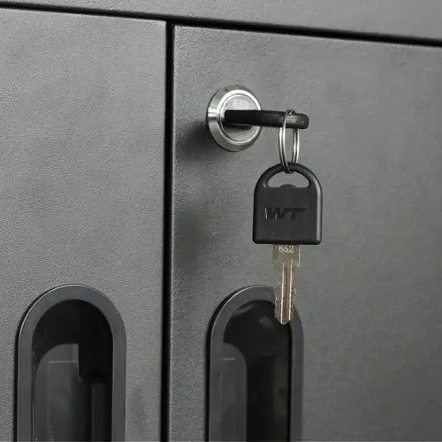Heavy-Duty Metal Garage Storage Cabinet With Wheels