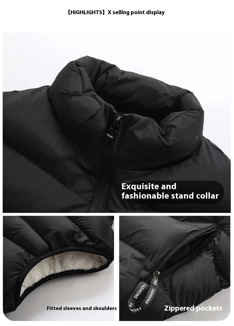 Men’s Autumn And Winter Warm Outdoor Lamb Wool Vest