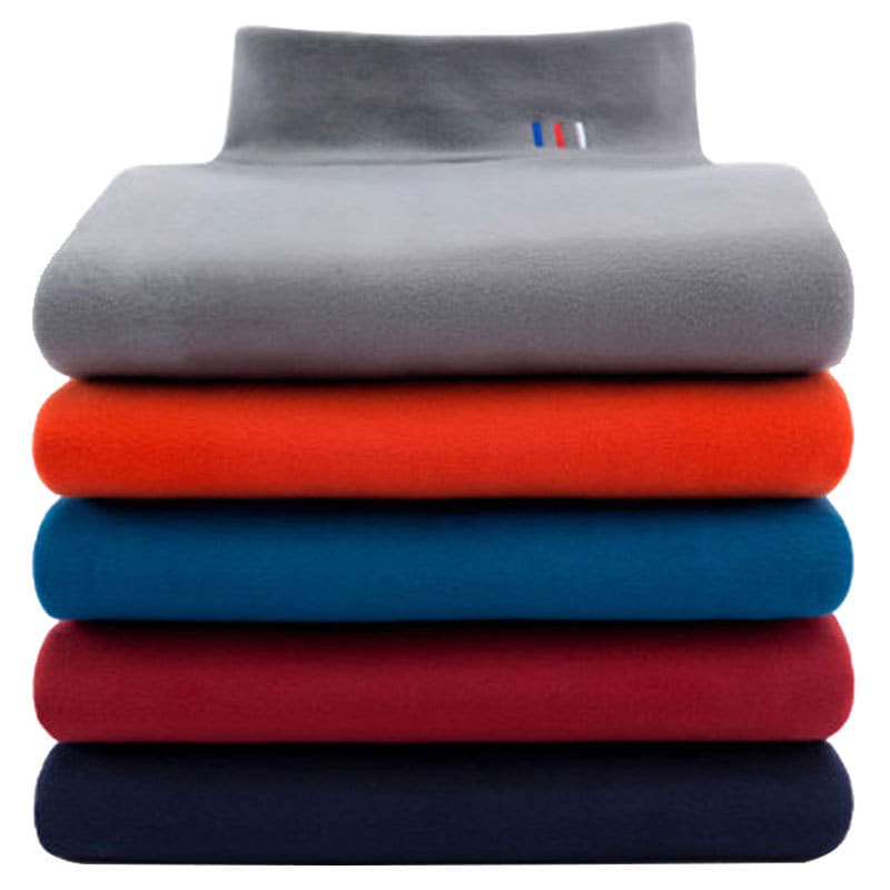 Men’s Half High Collar Plus Velvet Warm Plus Size Slim Bottoming Shirt