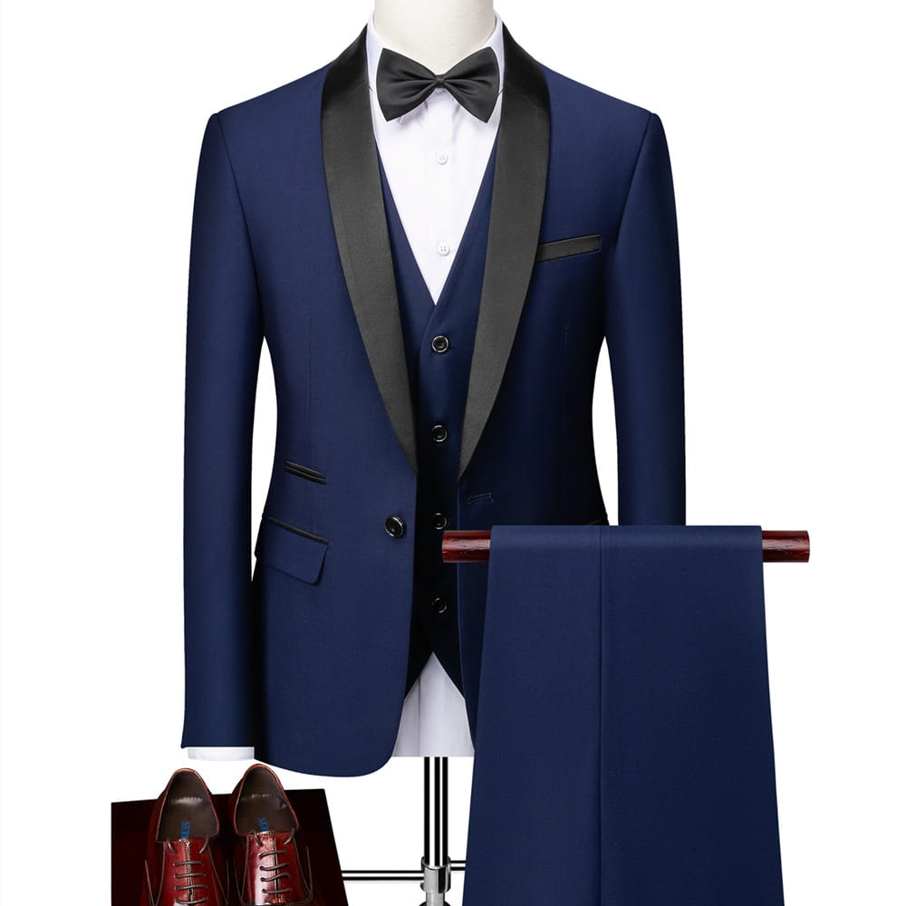 Business Casual Suits Men’s Wedding Groom Dresses Pavilion Slim Fit