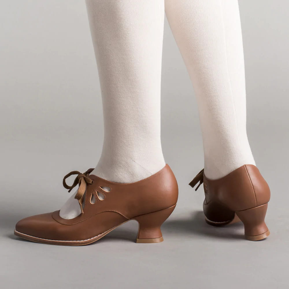 Hollow Out High Heel Lace-up Casual Shoes Plus Size Woman High-heeled Shoes