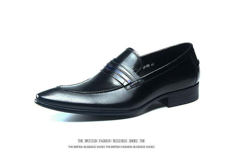 Shallow mouth men’s shoes leather shoes