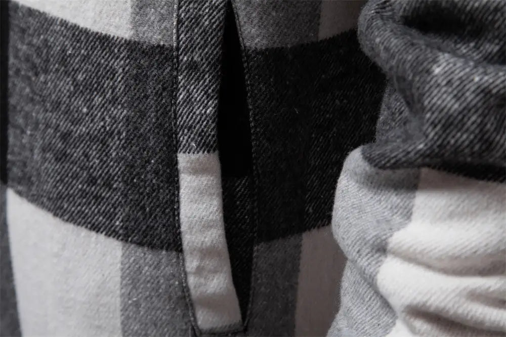 New Autumn And Winter Men’s Jacket Casual Plaid Coat