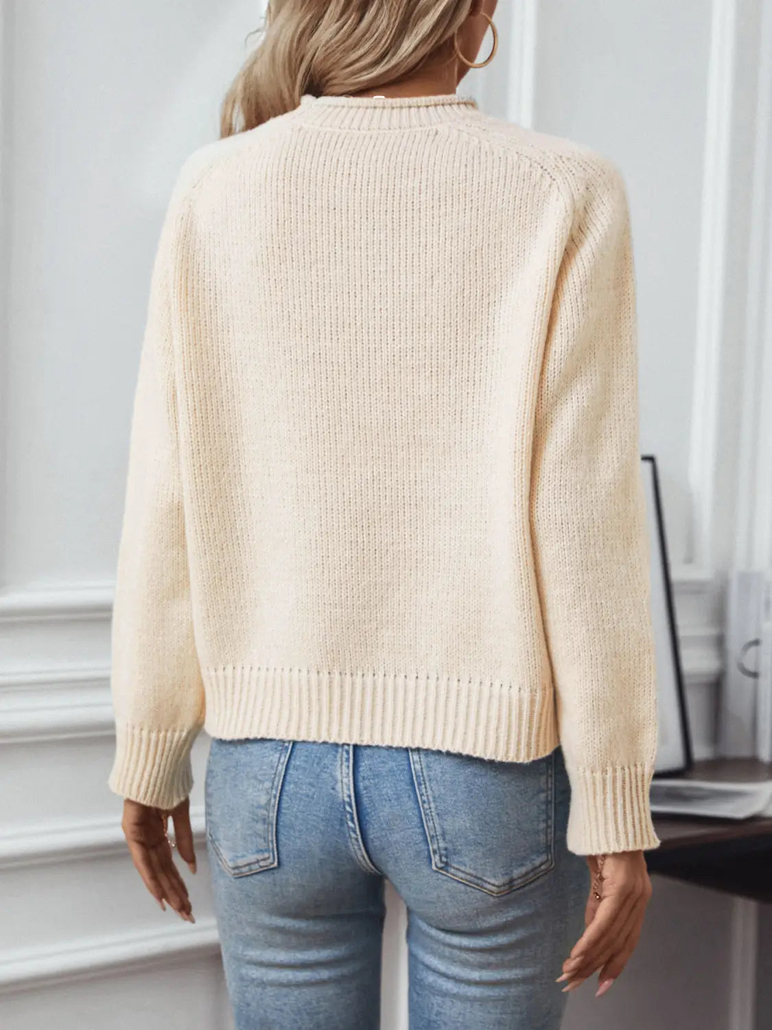 Christmas Tree Pullover Women’s Round Neck Loose Sweater