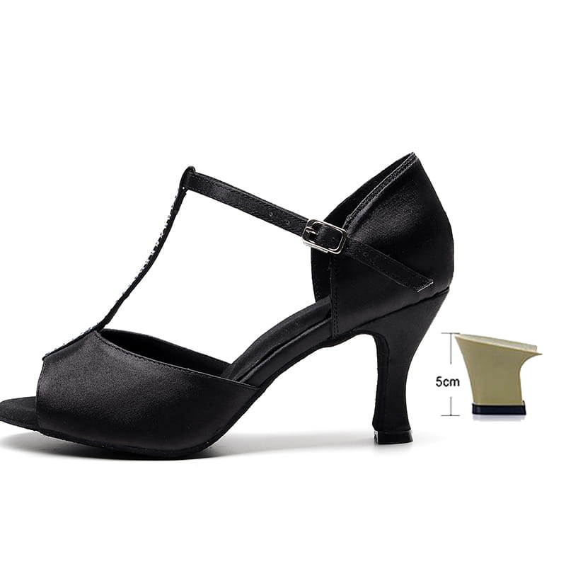 Ladies Buckle Latin Dance Shoes