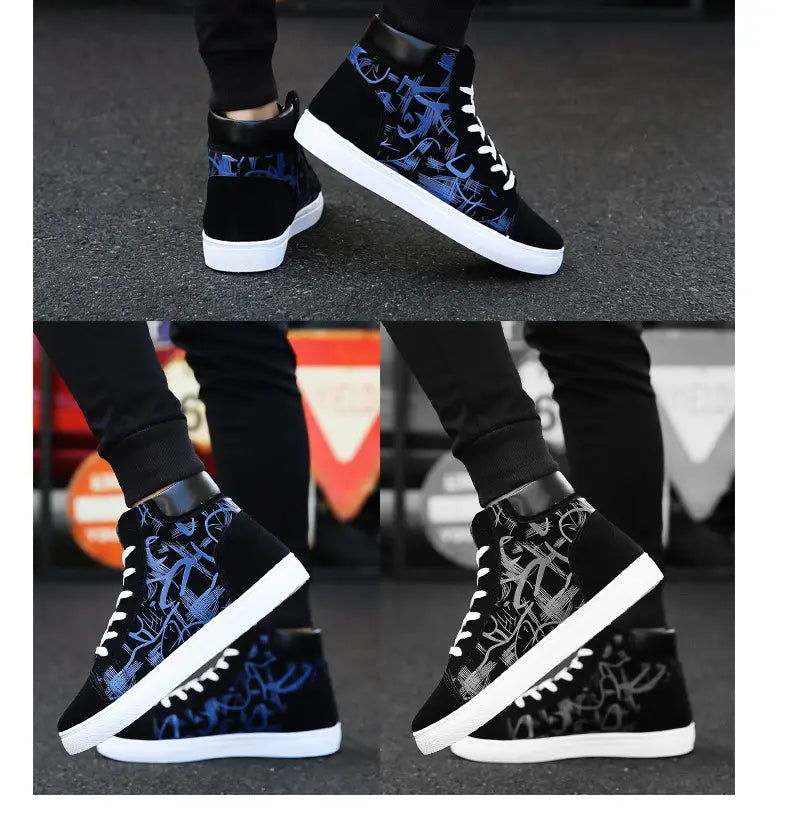 Spring high top shoes Korean Edition men’’s shoes