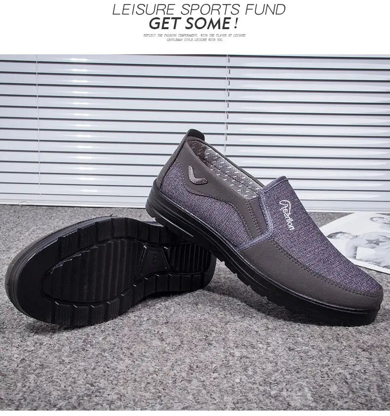 Polyurethane Old Beijing Cloth Shoes Plus Size Men