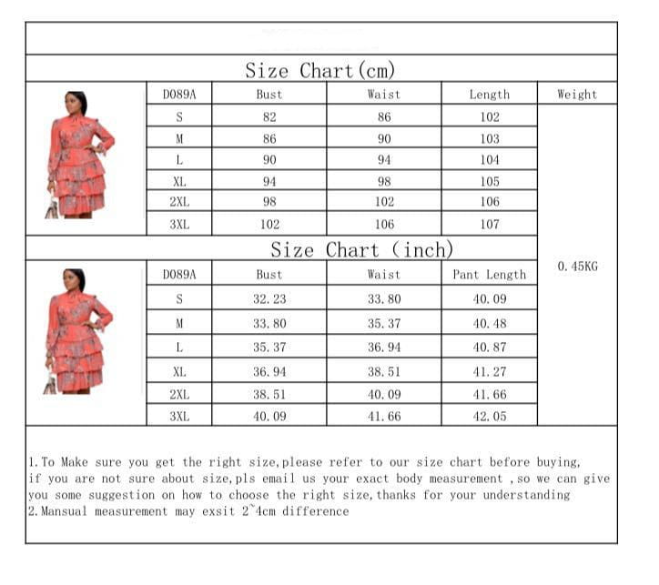 Plus Size Women’s Autumn Print Lace-up Dress