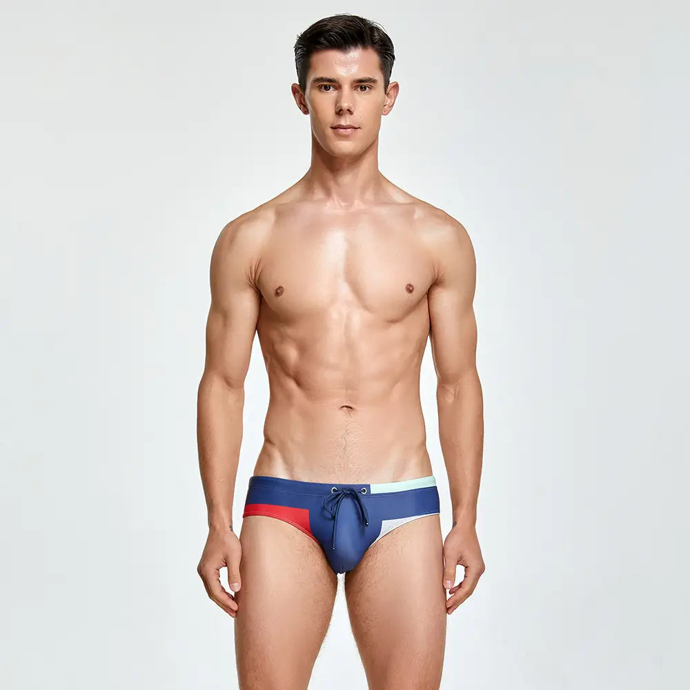 Seaside Swimming Trunks Men Swim Briefs