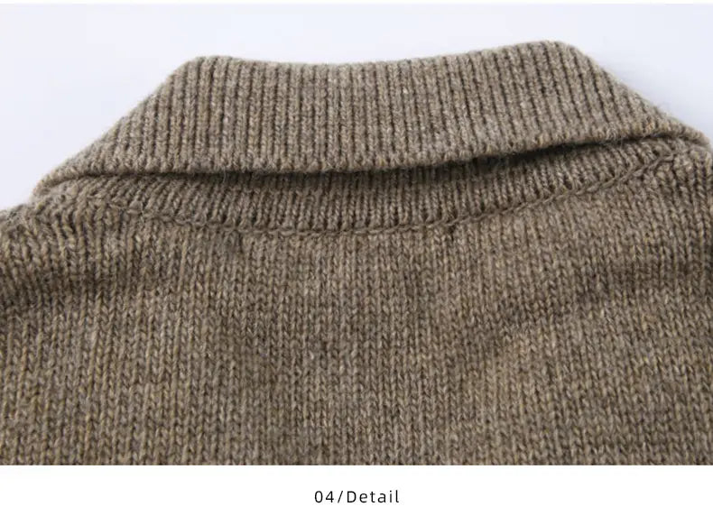 Solid Color Sweater Men’s Versatile Casual Korean Style