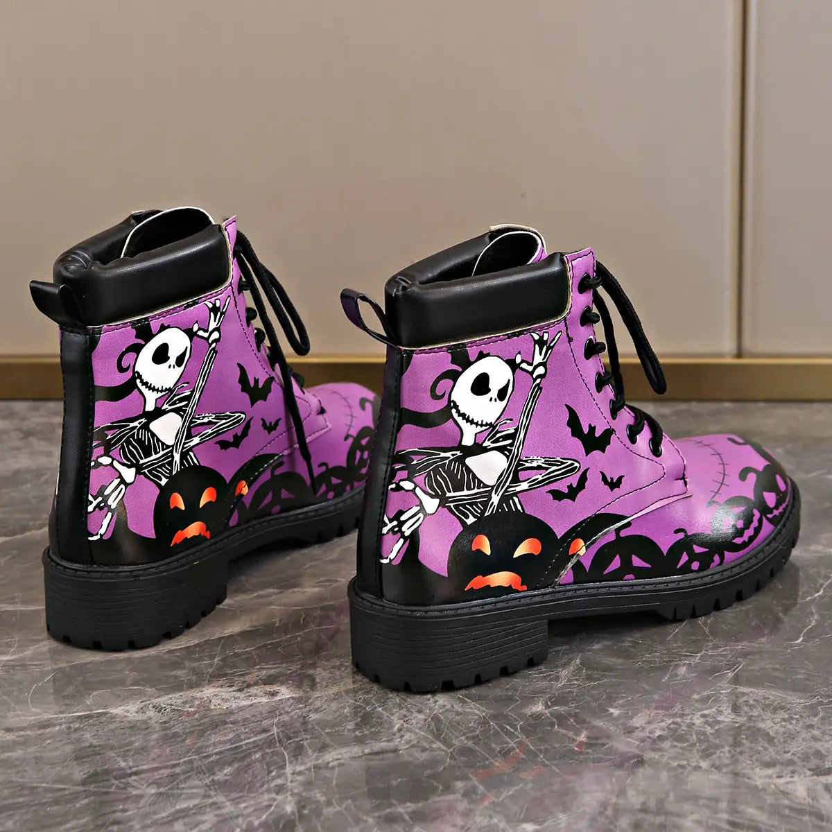 Printed short boots for women