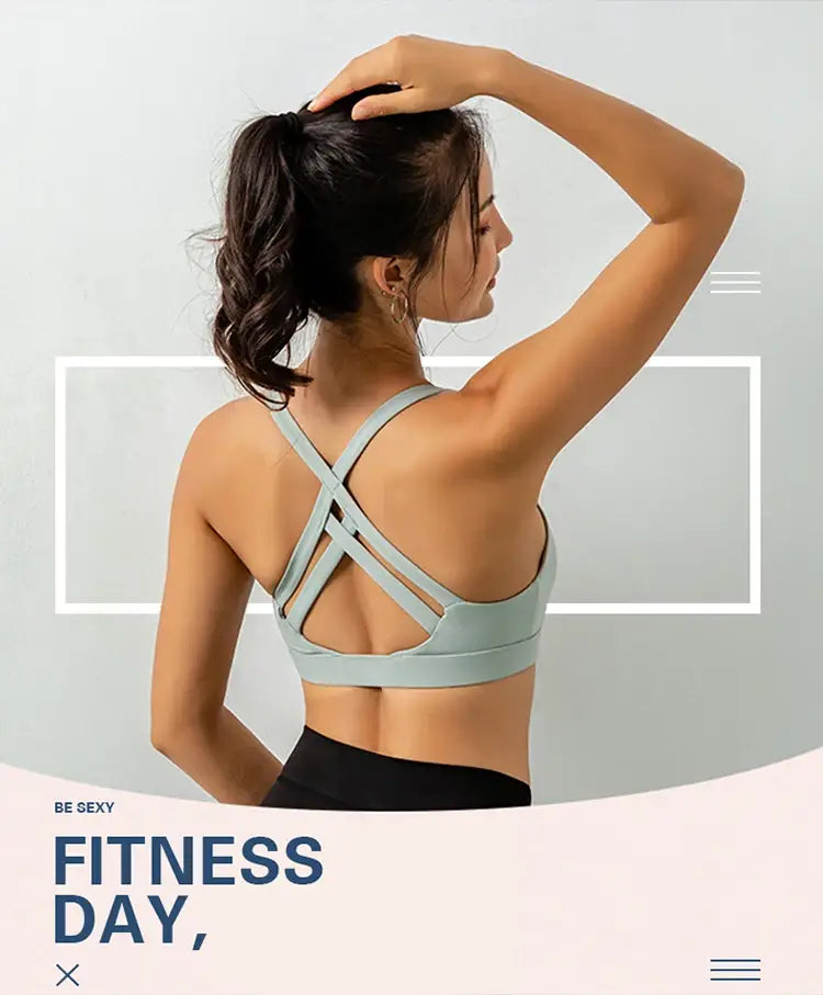 Sports underwear ladies running yoga vest