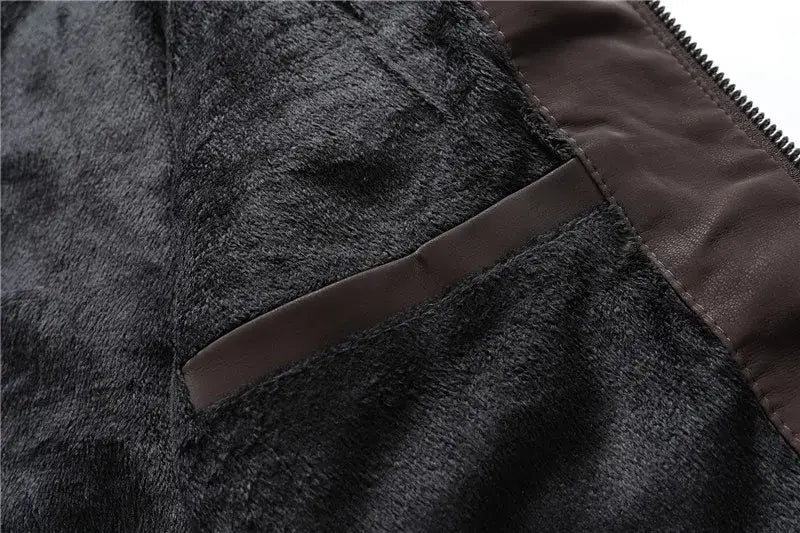 Men Fashion Pu Leather Jackets Coats